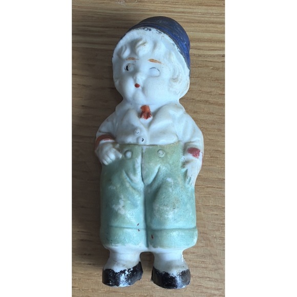 Other - Vintage Traditional Japanese Painted Porcelain Bisque Boy Penny Doll